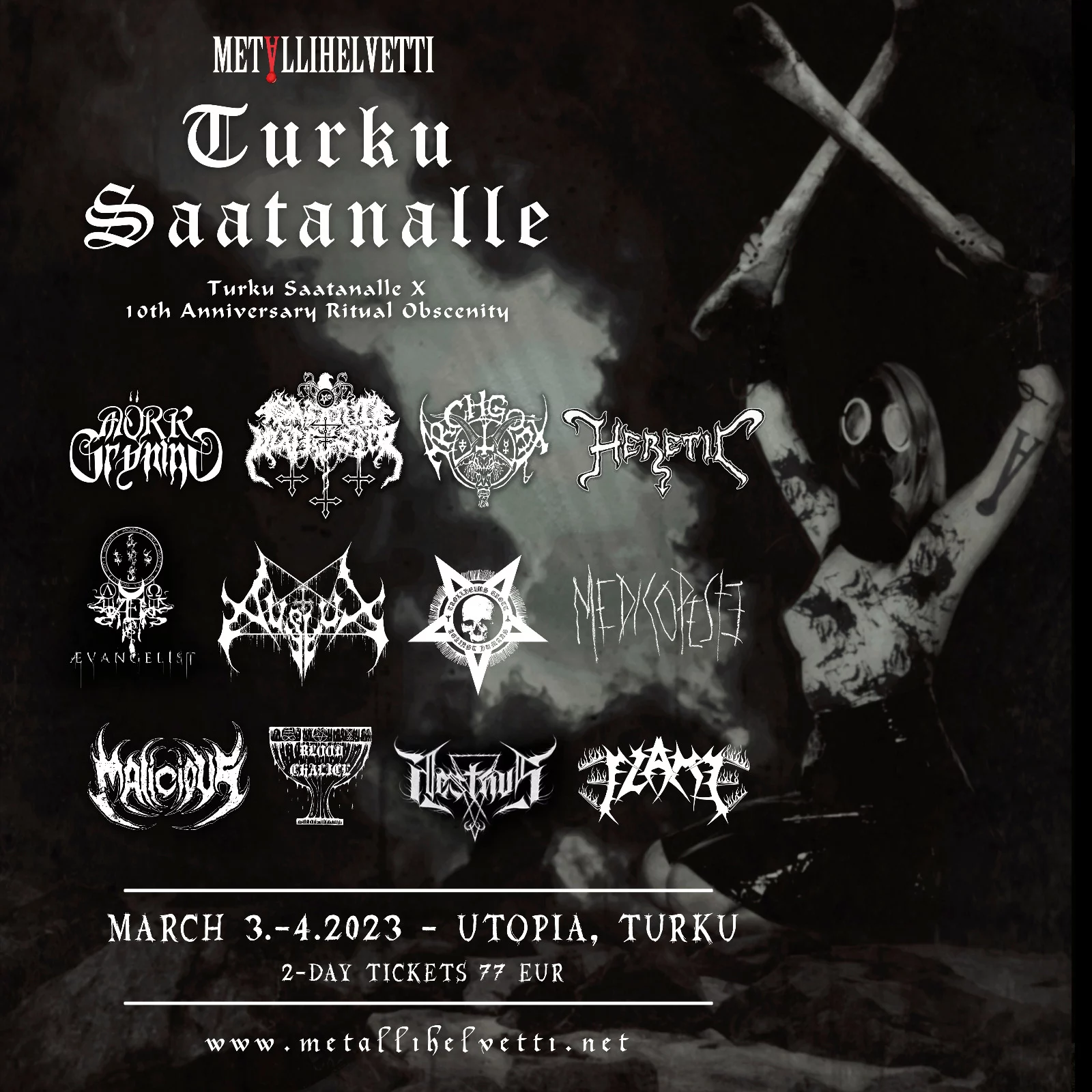 Turku Saatanalle X - 10th Anniversary Ritual Obscenity - Utopia Club